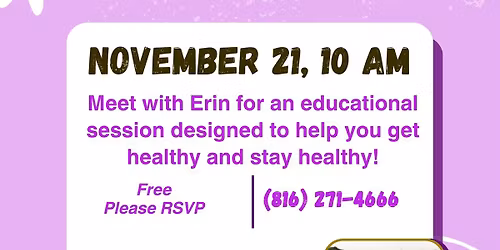 Nutrition and Health with Nutritional Health Coach, Erin Clark