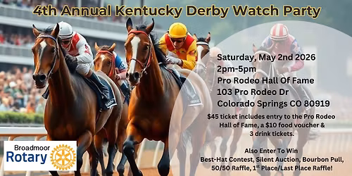 4th Annual Kentucky Derby Watch Party