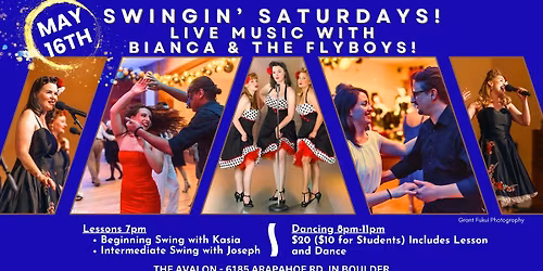 Swingin' Saturdays! Live Music with Bianca & the Flyboys Full Band!