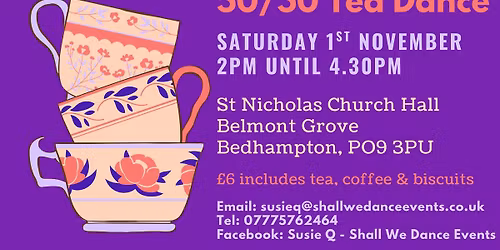 Saturday 50\/50 Tea Dance