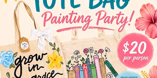 Summer Tote Bag Painting Party