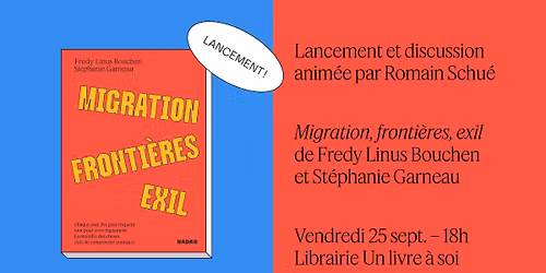 Lancement et causerie | Migration, fronti\u00e8res, exil