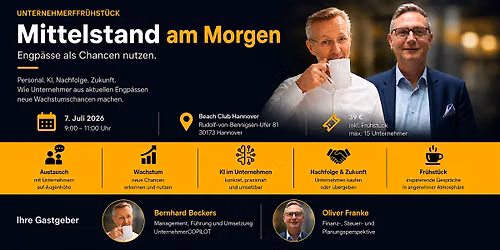 Mittelstand am Morgen: Engp\u00e4sse als Chancen nutzen