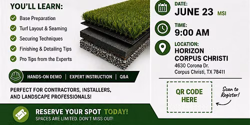 MSI Artificial Turf Demo Class