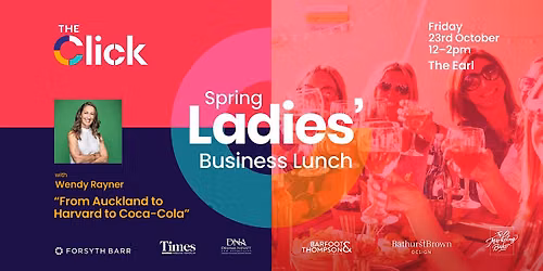 The Click East Auckland  Ladies Business Spring Lunch with Wendy Rayner