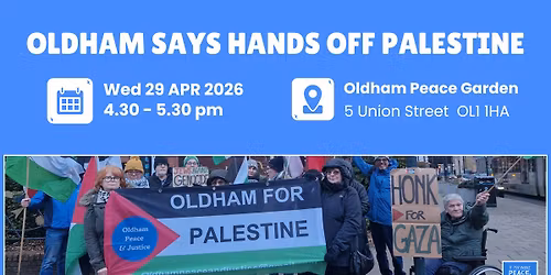 \ud83d\udea8 OLDHAM SAYS: HANDS OFF PALESTINE \ud83c\uddf5\ud83c\uddf8