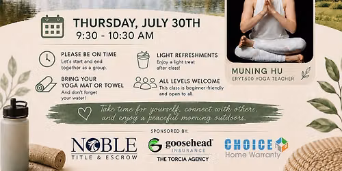 Women\u2019s Yoga in the Park