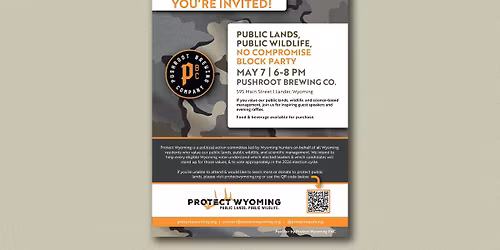 Public Lands, Public Wildlife, No Compromise Block Party