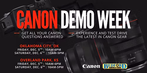 Canon Holiday Demo Days in Oklahoma City