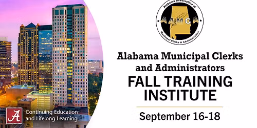 Alabama Municipal Clerk Fall Training