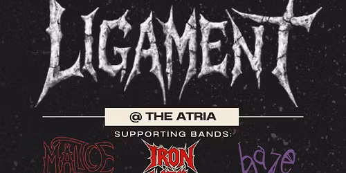 LIGAMENT\/MALICE INCARNATE\/HAZE\/IRON VEIL\/ACITH @ THE ATRIA
