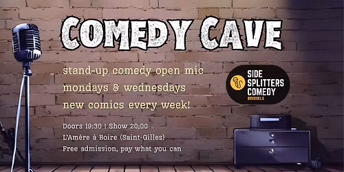 Comedy Cave \u2013 Brussels\u2019 FREE Underground English Comedy Nights