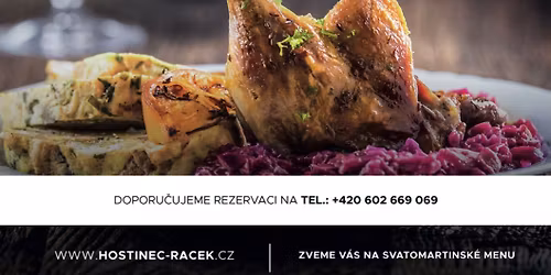 Svatomartinsk\u00e9 menu na Rackovi
