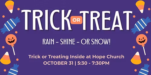 Trick or Treating at Hope Church!