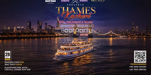 Thames Kacheri - Boat Party by BeatRush x Shin