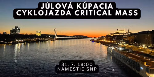 J\u00falov\u00e1 - k\u00fapacia Critical Mass Bratislava - zober si: uter\u00e1k, \u0161peka\u010dky, plavky