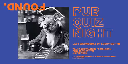 DECEMBER QUIZ NIGHT @ FOUND LAB