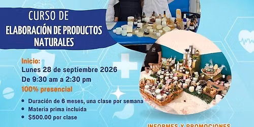 Curso de elaboraci\u00f3n de productos naturales 