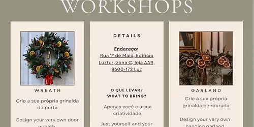 NOVEMBER WORKSHOPS