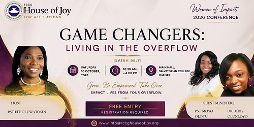Game Changers: LIVING IN THE OVERFLOW (Women's Conference)