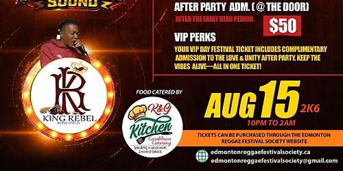 Edmonton Love & Unity Reggae Festival - After Party