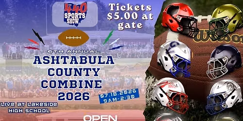 6th annual Ashtabula County Combine live at Lakeside High School