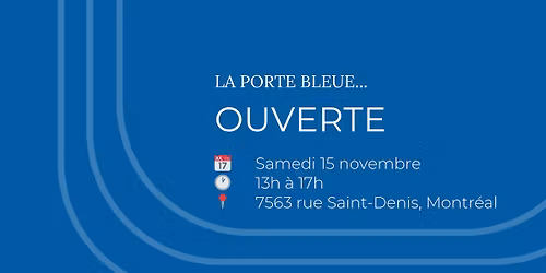 La Porte bleue... ouverte!