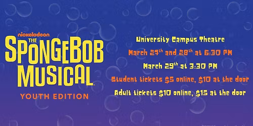 St. Luke's Center Stage Presents...The Spongebob Musical Youth Edition (March 27, 28, & 29th)