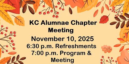 November Chapter Meeting
