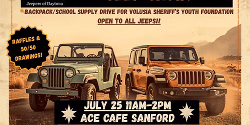 JOD Jeep Show\/School Supply Drive