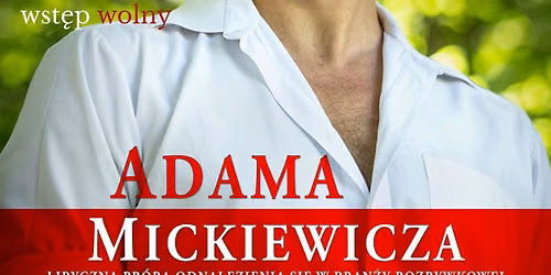 Wojciech Tremiszewski | Adama Mickiewicza liryczna pr\u00f3ba odnalezienia si\u0119 w bran\u017cy rozrywkowej