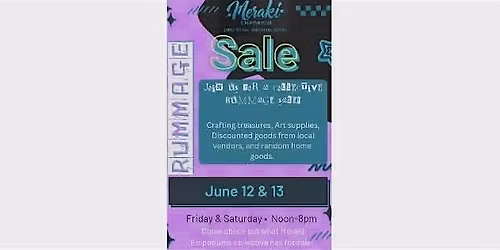 Artisan Rummage Sale