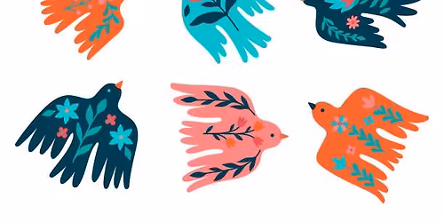 Press Print Folk Art Birds Workshop 