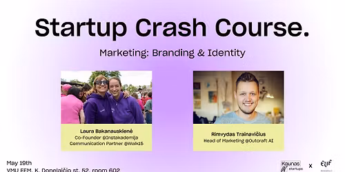 Startup Crash Course. Marketing: Branding & Identity