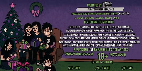 Music City Hero Coalition Presents: A Very Emo Christmas at The Basement East