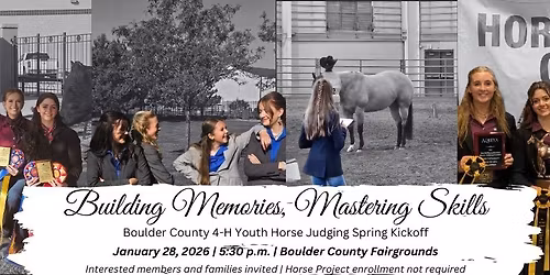 Horse Judging Team Kickoff & Welcome Night