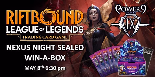 Riftbound TCG: Nexus Night Sealed Win-a-Box