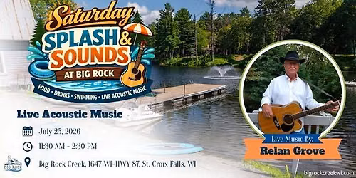 Saturday Splash and Sounds featuring Live Music by Relan Grove