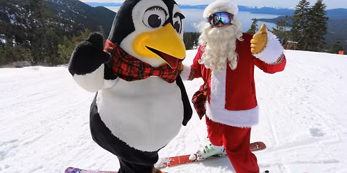 Santa & Penguin Pete Visit Diamond Peak