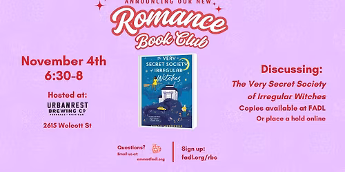 Romance Book Club @ Urbanrest