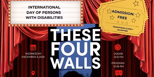 \ud83c\udfac Join Us for These Four Walls \u2014 A Powerful IDPD Screening at The Movie Mill