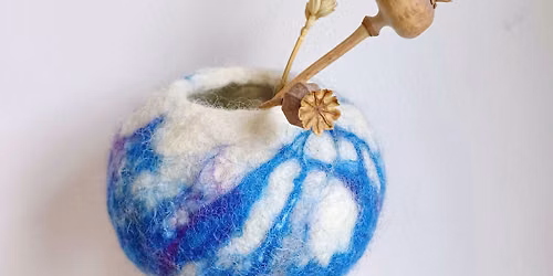 Wet Felted Pots.