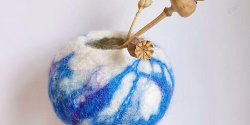 Wet Felted Pots. 