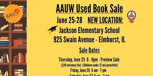 AAUW-Elmhurst, IL Annual Book Sale
