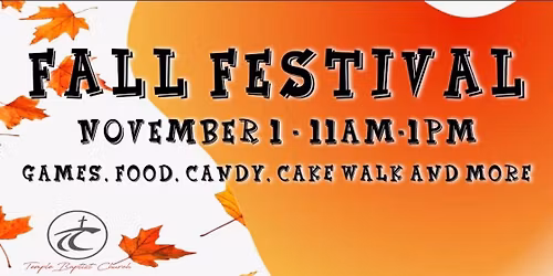 Fall Festival-Temple Baptist Church
