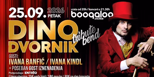 DINO DVORNIK Tribute band otvara jesensku sezonu koncerata! [Zagreb]