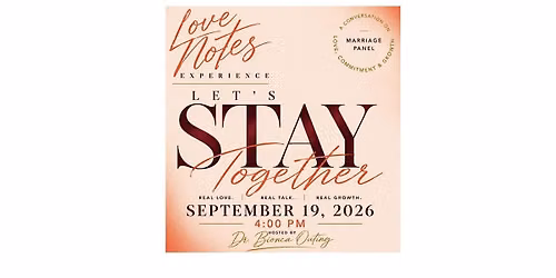 Love Notes: Let\u2019s Stay Together