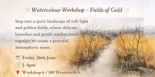 Fields of Gold Watercolour Class