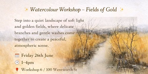 Fields of Gold Watercolour Class