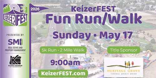 2026 KeizerFEST 5k Run \u2022 2 Mile Walk
